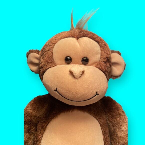 Build a Bear 18" Smiling Happy Monkey Brown and Tan 2010 Plush with Tags - Picture 4 of 10